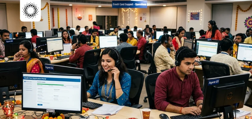 Credit Card Onboarding Support 4x During Festive Season in India
